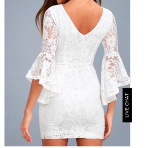 Lulu’s White lace dress